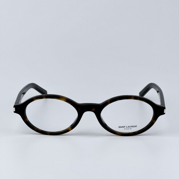 Saint Laurent SL751 JEANNE OPT 002 BRAND NEW Eyeglasses Havana Oval Women - Picture 5 of 10